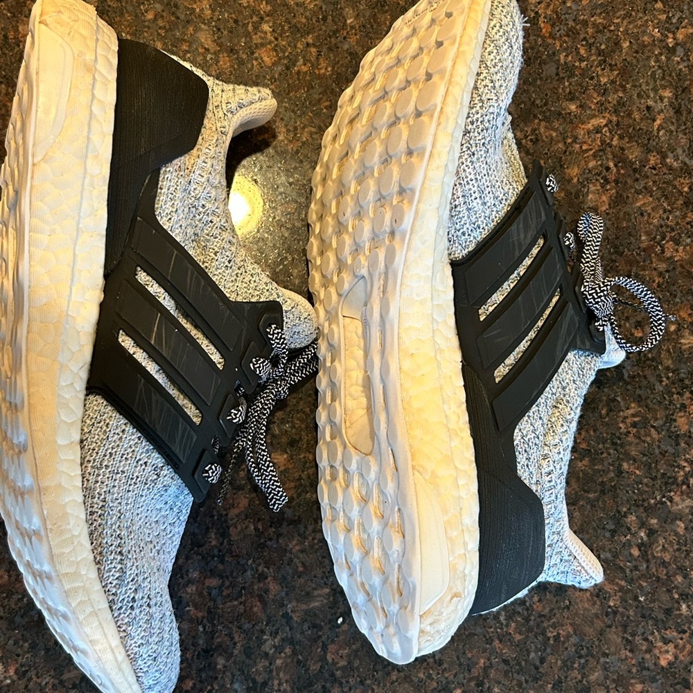 adidas Gray and Black Athletic Shoes